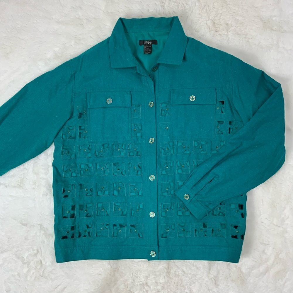 Vintage EVR 100% silk jacket